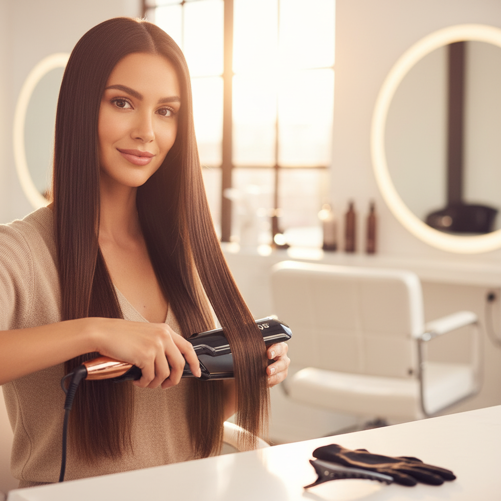 Mujer con plancha Sonar